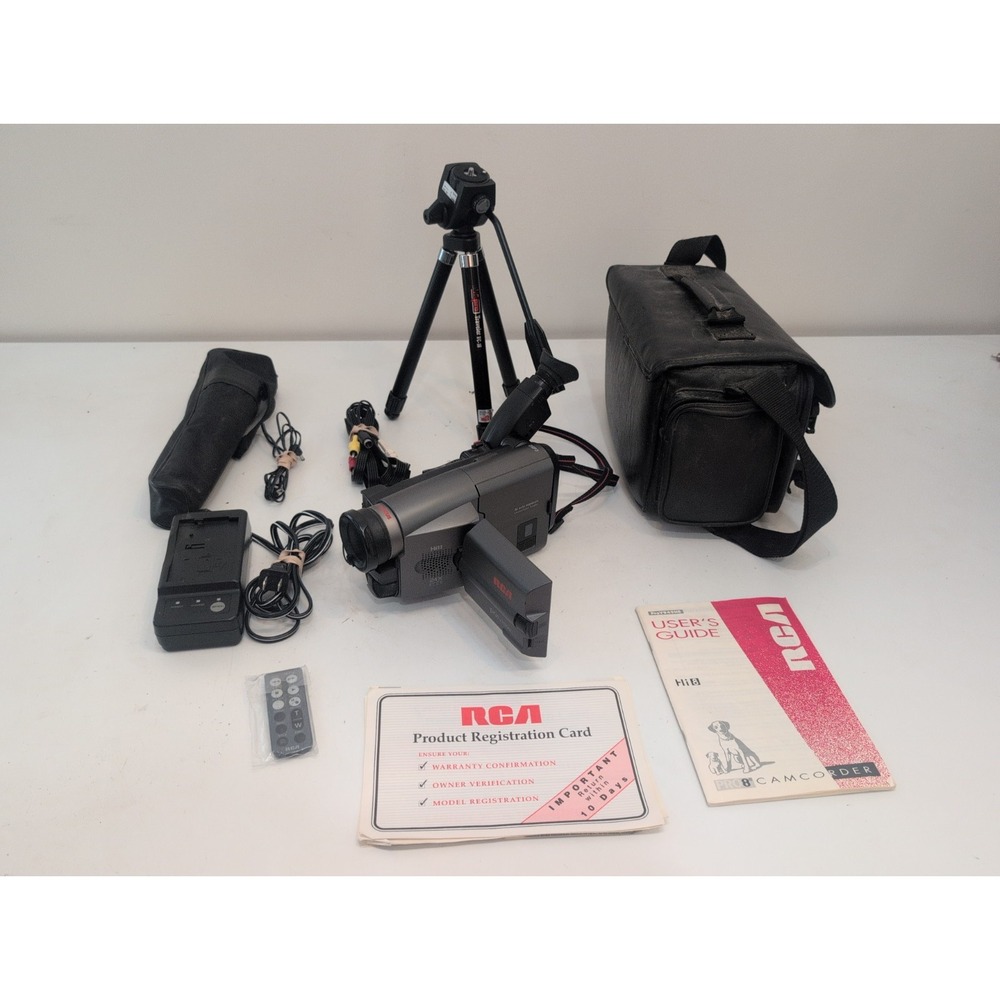 RCA PROV949HB PROVIEW HI8 8MM 24X ZOOM VIDEO CAMERA RECORDER CAMCORDER + Bag